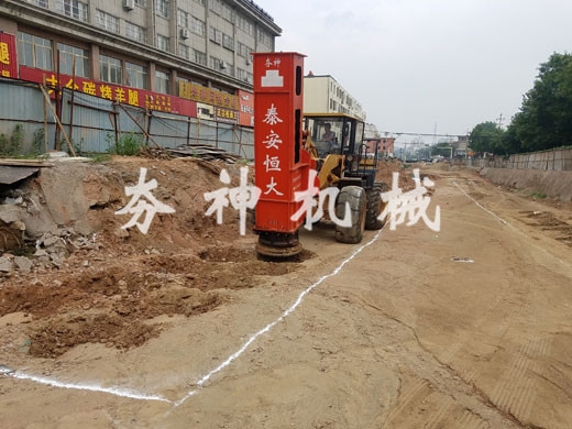 hc系列高速液压夯实机案例