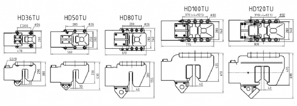 hd系列振动桩锤夹具